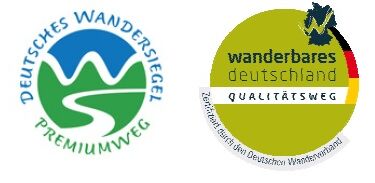 Deutscheswandersiegel Logo und Wanderbares Deutschland Qualitätsweg Logo